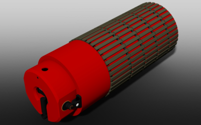 Expanding shaft for tape laying machine